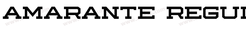 Amarante Regular字体转换 Amarante Regular字体转换